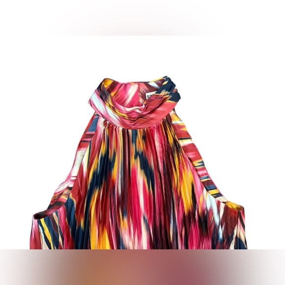 Simkhai Yasenia Flared Sleeveless Blouse Size Medium - Picture 7 of 11